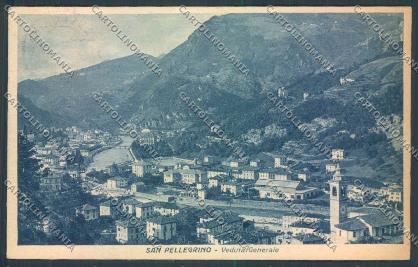 Bergamo San Pellegrino PIEGHINE cartolina LQ4470 – fronte