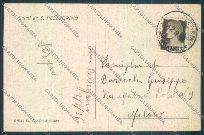 Bergamo San Pellegrino cartolina LQ4475 – retro
