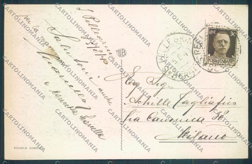 Bergamo San Pellegrino cartolina LQ4480 – retro