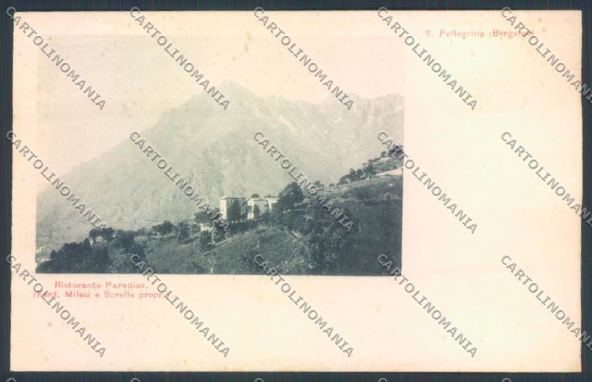 Bergamo San Pellegrino cartolina LQ4483 – fronte