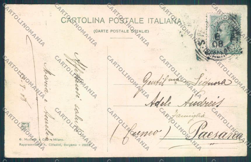 Bergamo San Pellegrino cartolina LQ4496 – retro