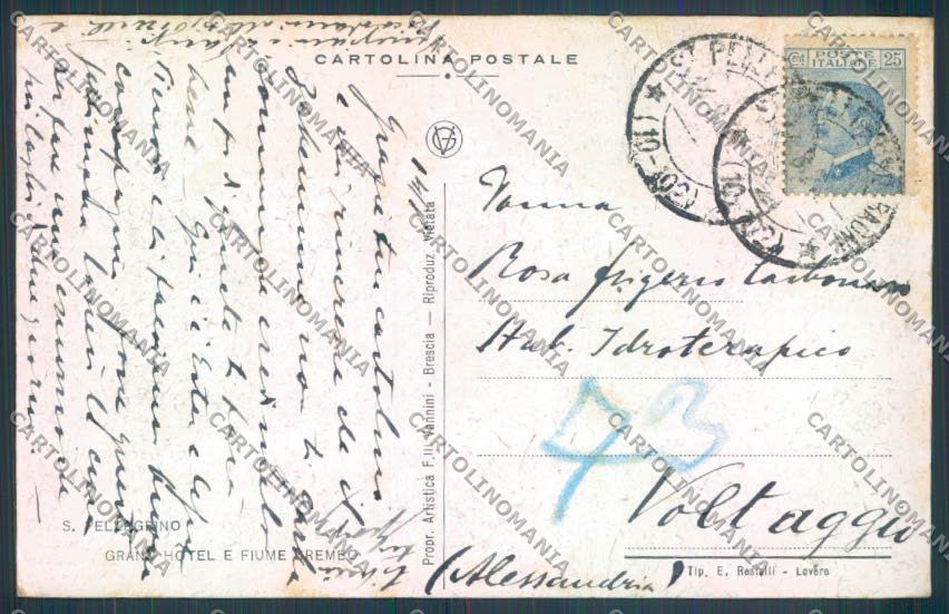 Bergamo San Pellegrino cartolina LQ4521 – retro