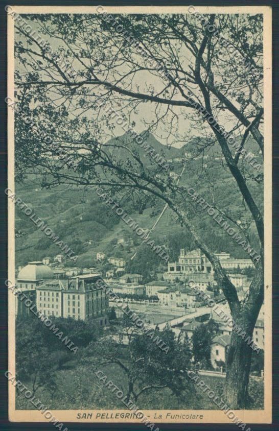 Bergamo San Pellegrino PIEGHE cartolina LQ4528 – fronte