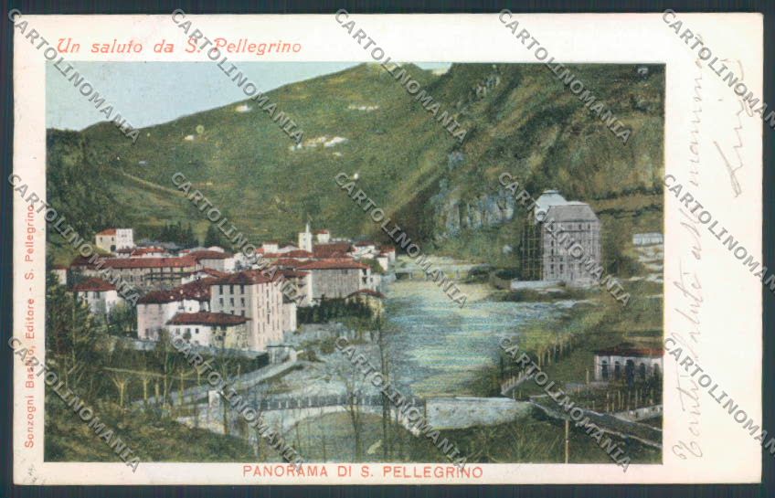 Bergamo San Pellegrino cartolina LQ4540 – fronte