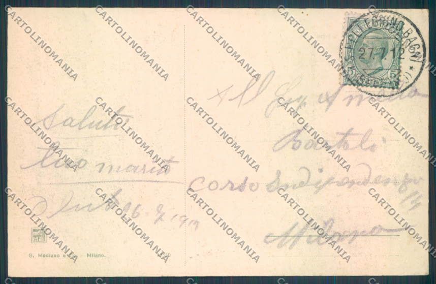 Bergamo San Pellegrino cartolina LQ4558 – retro