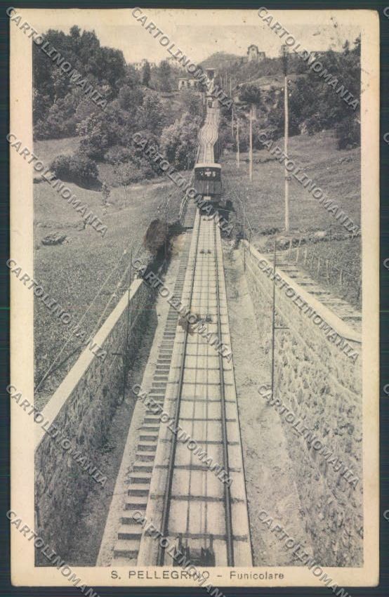 Bergamo San Pellegrino Funicolare cartolina LQ4562 – fronte