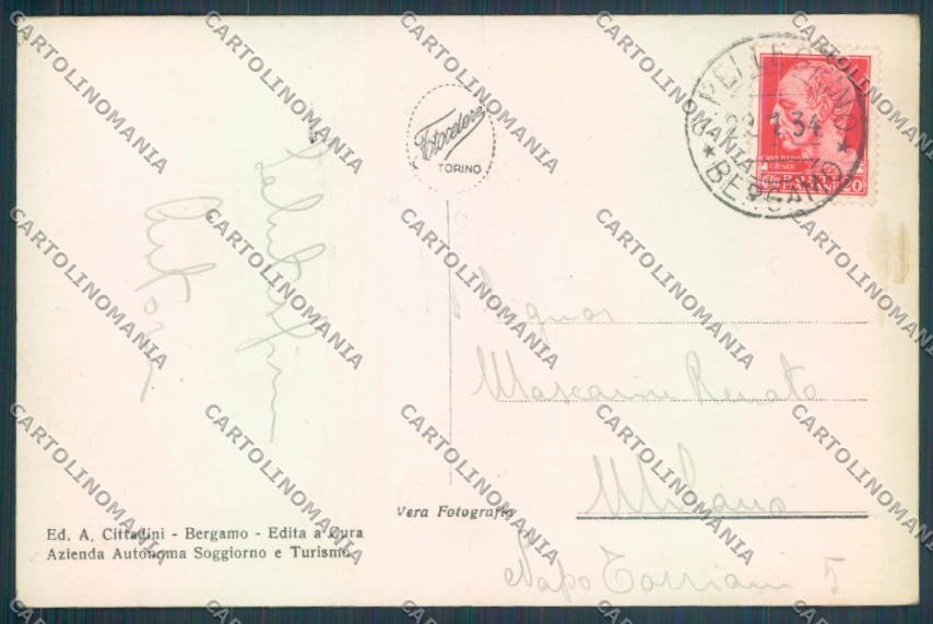Bergamo San Pellegrino Foto cartolina LQ4568 – retro