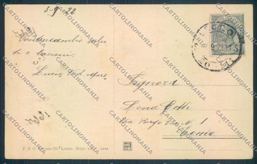 Lecco Città cartolina LQ4603 – retro