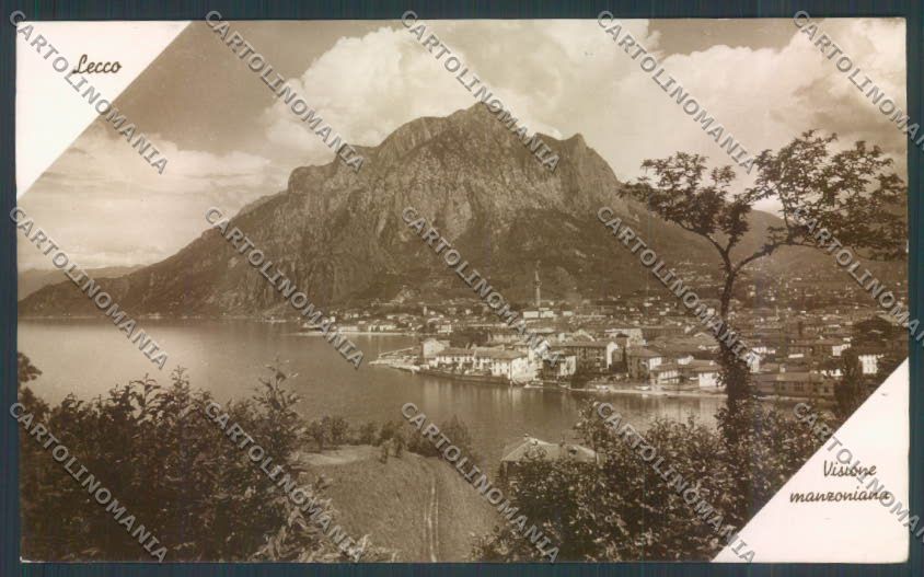 Lecco Città Manzoni Foto cartolina LQ4605 – fronte