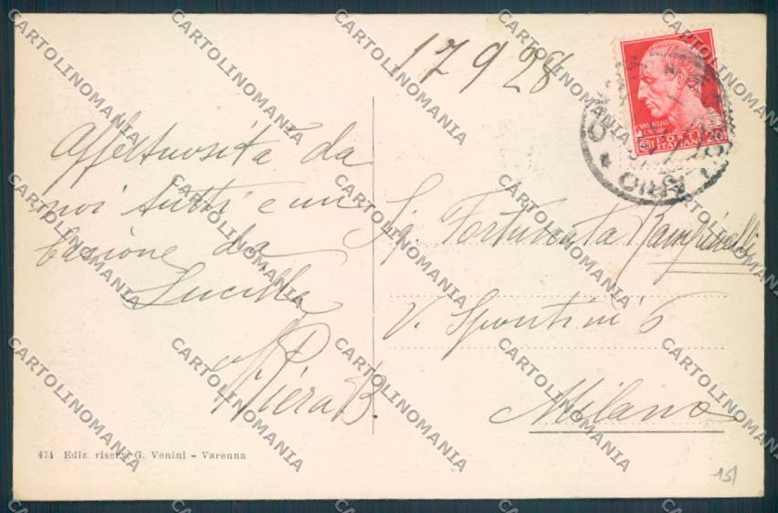 Lecco Esino Lario cartolina LQ4619 – retro