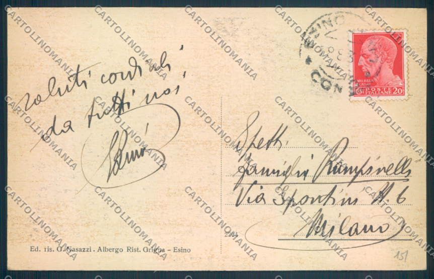 Lecco Esino Lario cartolina LQ4620 – retro