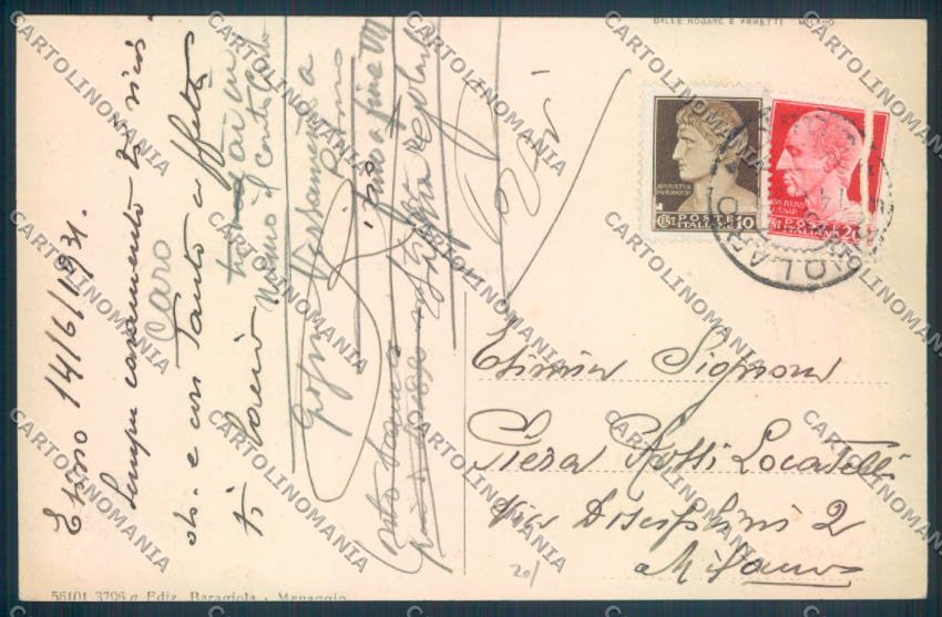 Lecco Esino Lario cartolina LQ4648 – retro