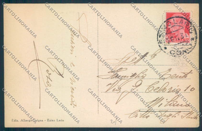 Lecco Esino Lario cartolina LQ4654 – retro