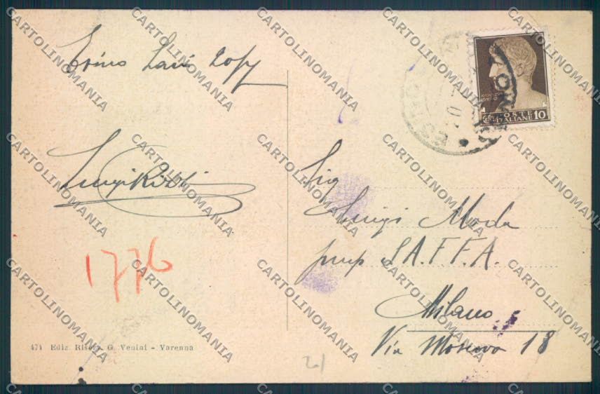Lecco Esino Lario cartolina LQ4657 – retro
