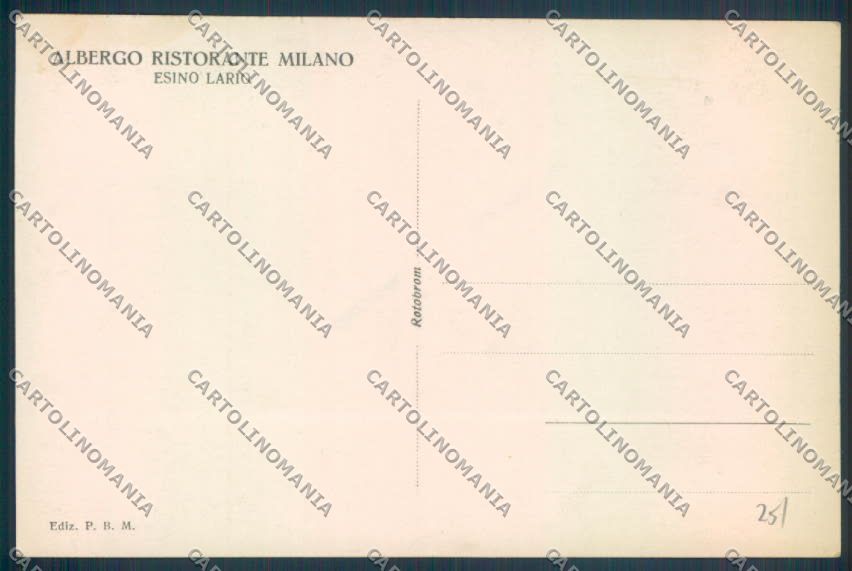 Lecco Esino Lario Foto cartolina LQ4676 – retro