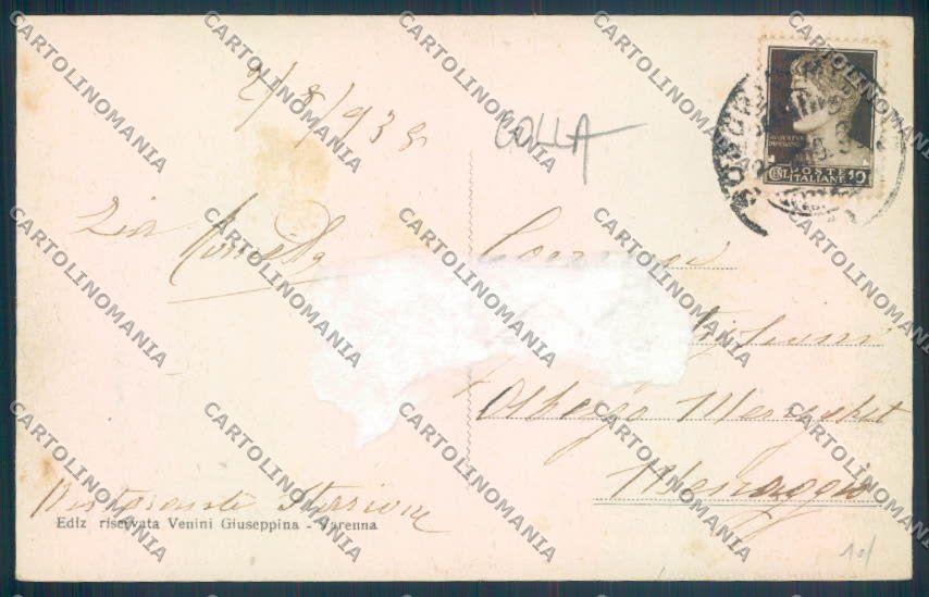 Lecco Varenna COLLA cartolina LQ4684 – retro