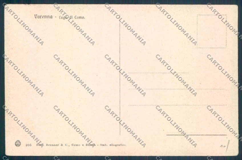 Lecco Varenna cartolina LQ4689 – retro