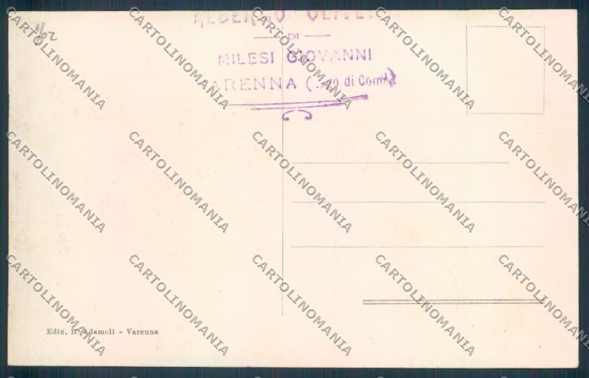 Lecco Varenna Barca cartolina LQ4705 – retro