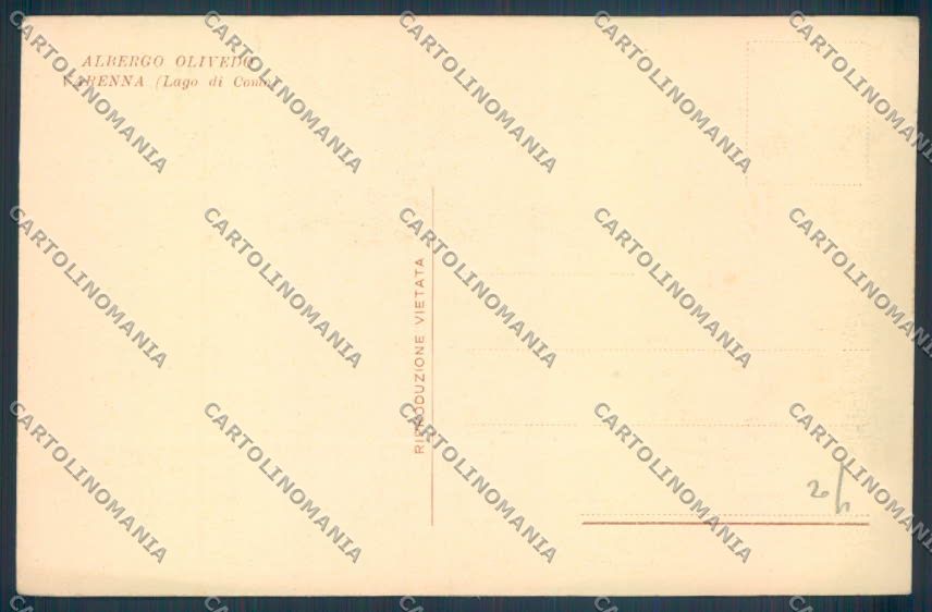 Lecco Varenna Olivedo cartolina LQ4711 – retro