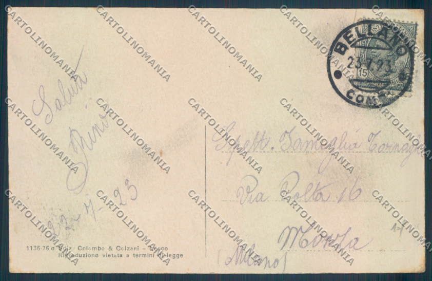 Lecco Bellano cartolina LQ4716 – retro