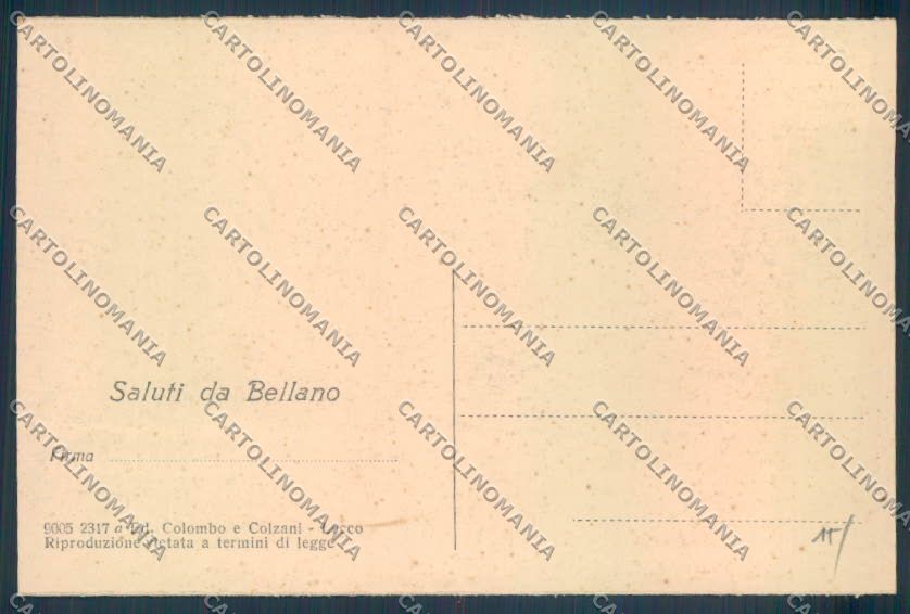Lecco Bellano cartolina LQ4722 – retro
