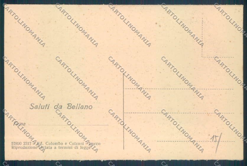 Lecco Bellano cartolina LQ4725 – retro