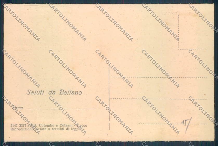 Lecco Bellano cartolina LQ4726 – retro