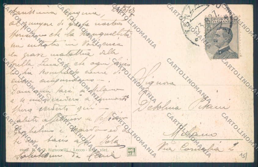 Lecco Piani Resinelli cartolina LQ4770 – retro