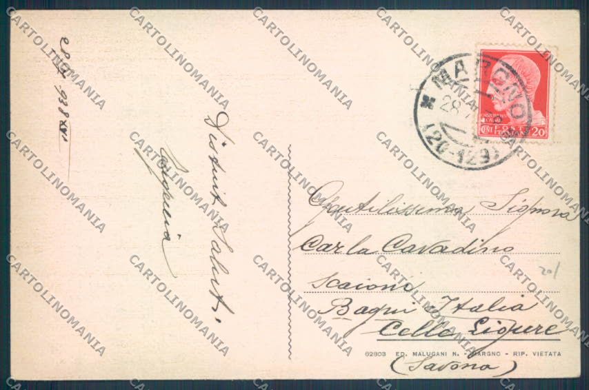 Lecco Margno cartolina LQ4803 – retro