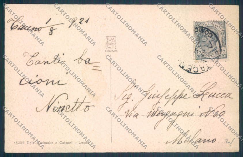 Lecco Bellano Tartavalle cartolina LQ4810 – retro