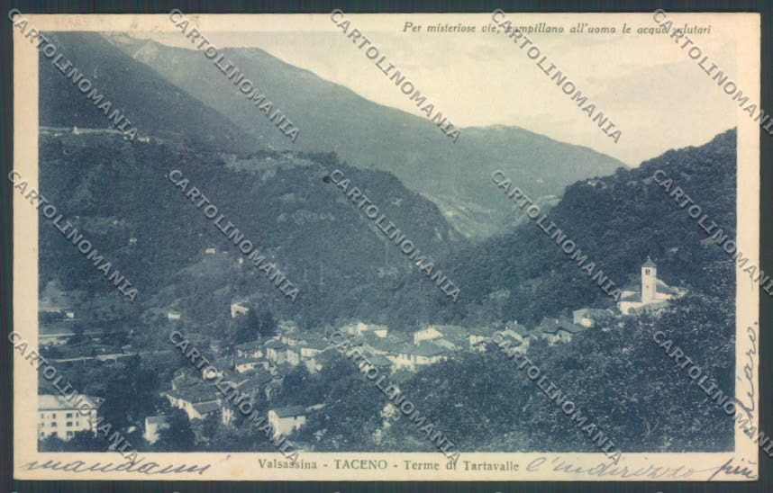 Lecco Bellano Tartavalle Taceno cartolina LQ4811 – fronte