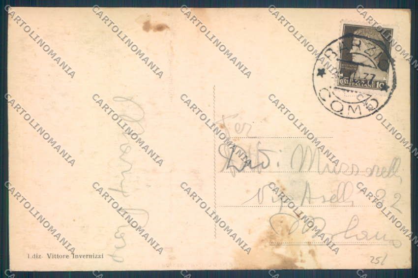 Lecco Barzio Concenedo cartolina LQ4821 – retro
