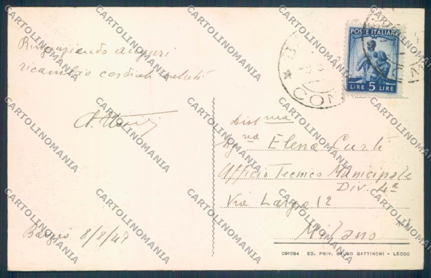 Lecco Barzio cartolina LQ4831 – retro