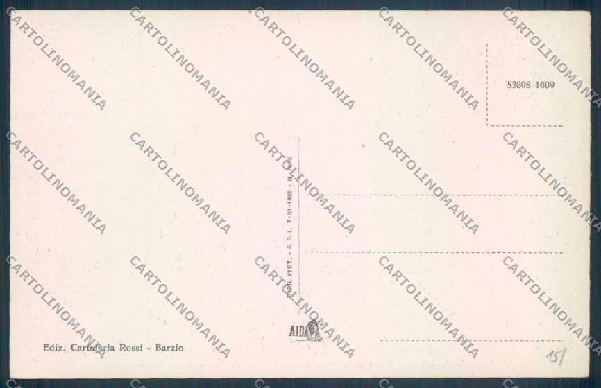 Lecco Barzio cartolina LQ4848 – retro