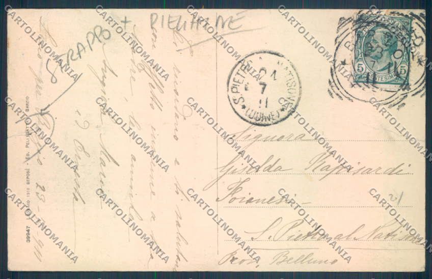 Lecco Barzio PIEGHINE STRAPPO cartolina LQ4859 – retro
