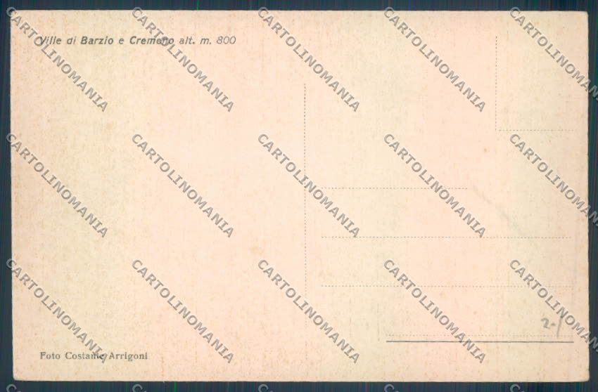 Lecco Barzio cartolina LQ4865 – retro