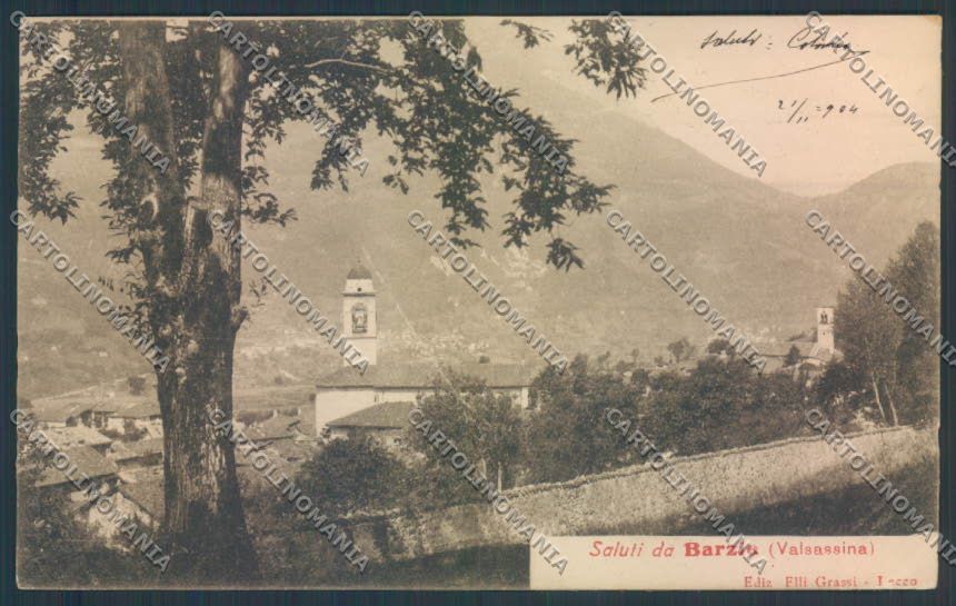 Lecco Barzio Saluti da cartolina LQ4871 – fronte