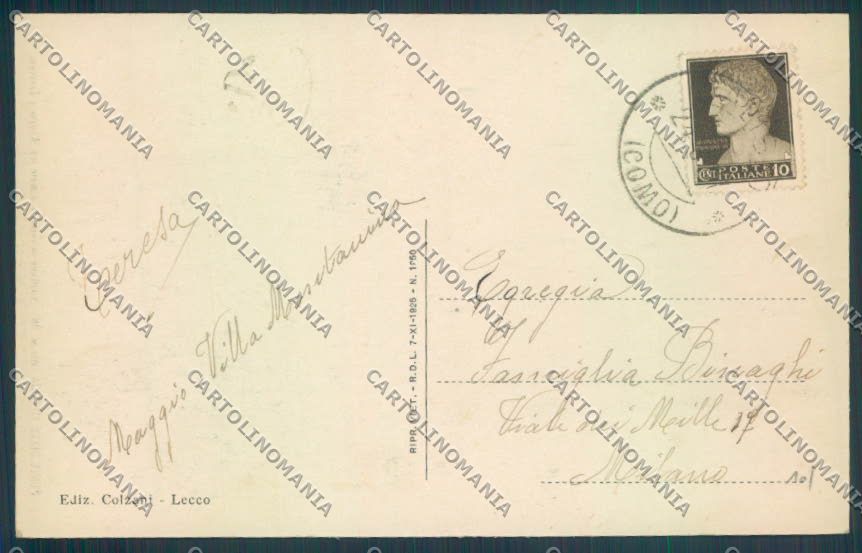 Lecco Cremeno cartolina LQ4876 – retro