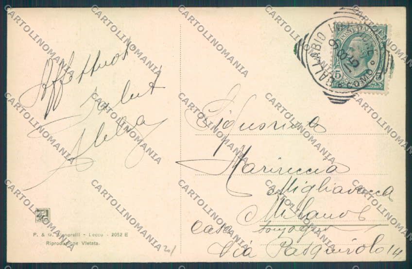 Lecco Ballabio cartolina LQ4896 – retro
