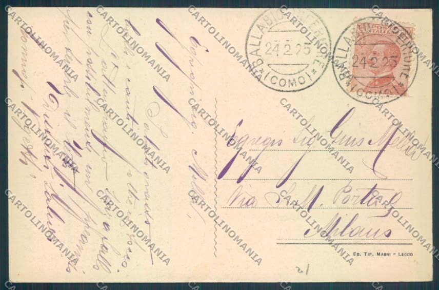 Lecco Ballabio cartolina LQ4901 – retro