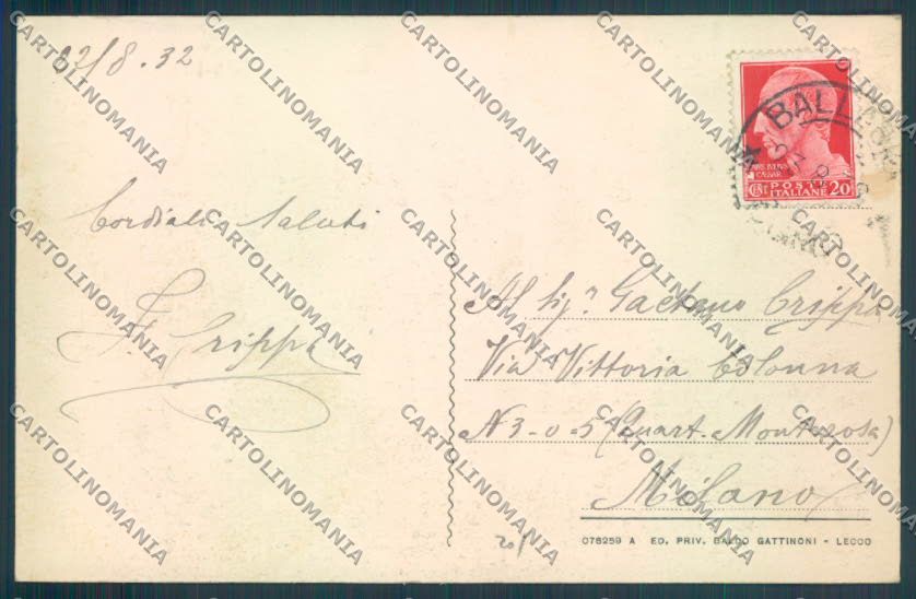 Lecco Ballabio cartolina LQ4906 – retro