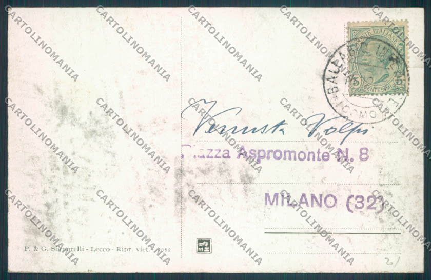 Lecco Ballabio cartolina LQ4908 – retro