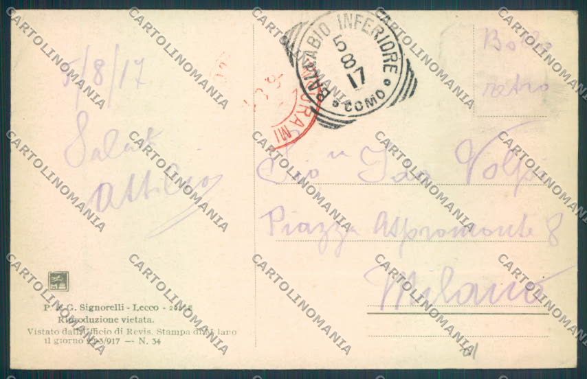 Lecco Ballabio cartolina LQ4909 – retro