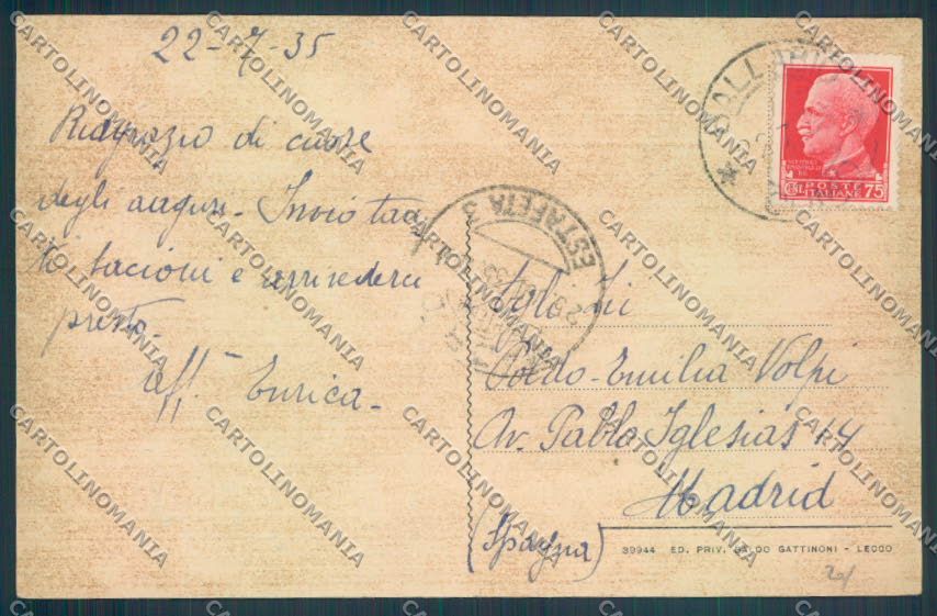 Lecco Ballabio cartolina LQ4910 – retro