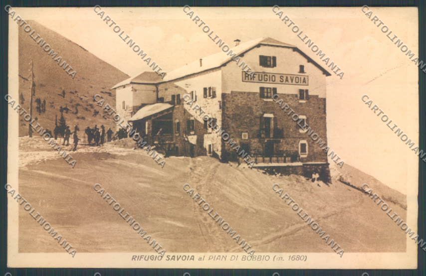 Lecco Moggio Piani di Bobbio Rifugio Nevicata cartolina LQ4923 – fronte