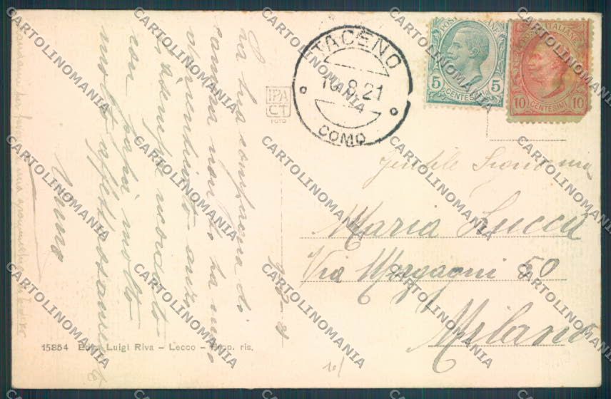 Lecco Taceno cartolina LQ4927 – retro