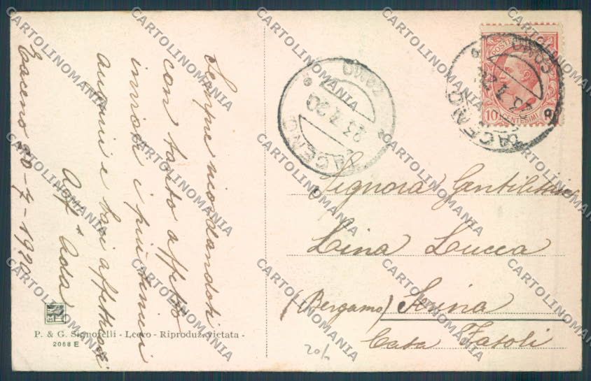 Lecco Taceno PIEGHINA cartolina LQ4941 – retro