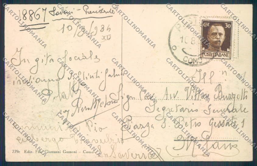 Lecco Pasturo cartolina LQ4948 – retro