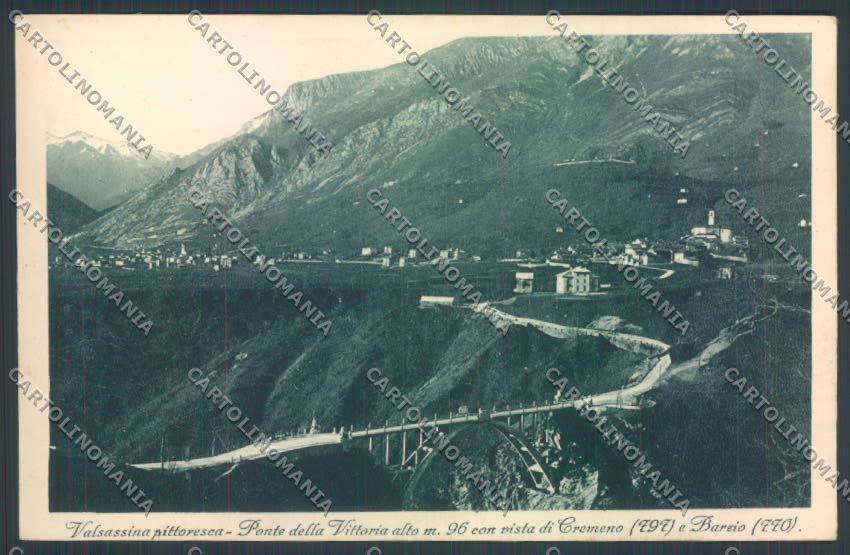 Lecco Cremeno PIEGA cartolina LQ4982 – fronte