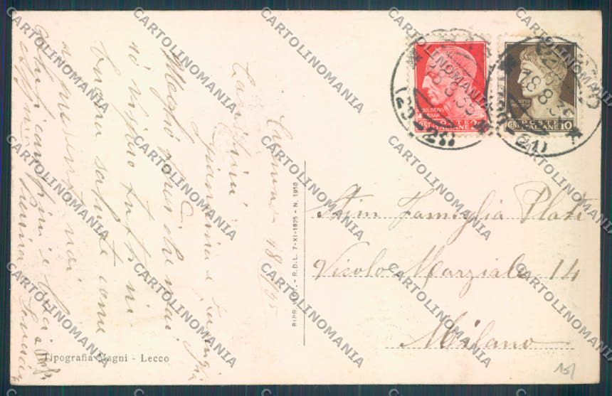 Lecco Cremeno cartolina LQ4983 – retro